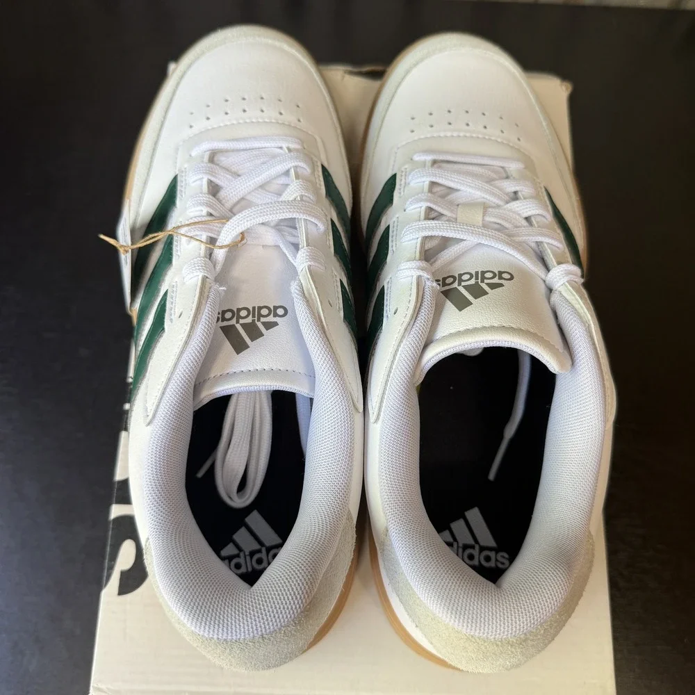 Adidas Men's Size 11 COURTBLOCK Shoes Sneakers White Green Gum IF6505